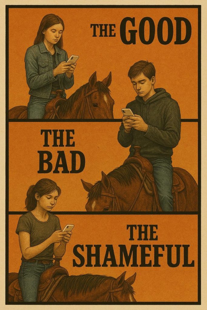 A graphic depicting "The Good, The Bad, and The Shameful."